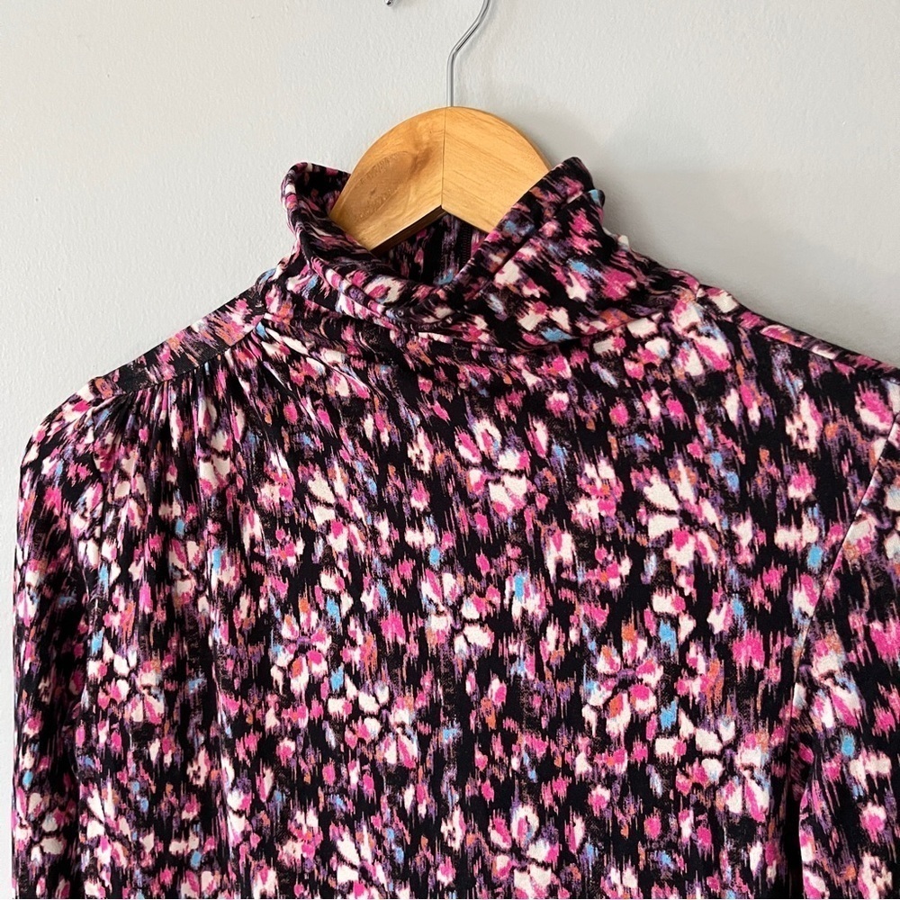 Isabel Marant Étoile Women's Floral Lou High-Neck Blouse Size 40 Multicolor NWOT - Picture 5 of 8